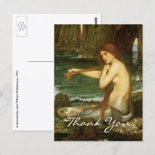 Postal Sirena de John William Waterhouse