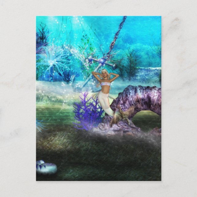 Postal Sirena de Mar Profundo (Anverso)
