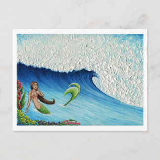 Postal Sirena de paraíso hawaiano