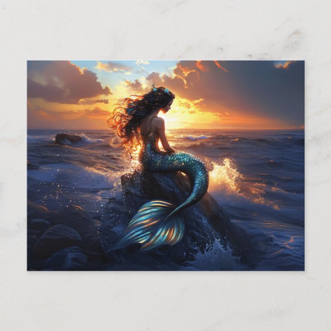 Postal Sirena de sol (Anverso)