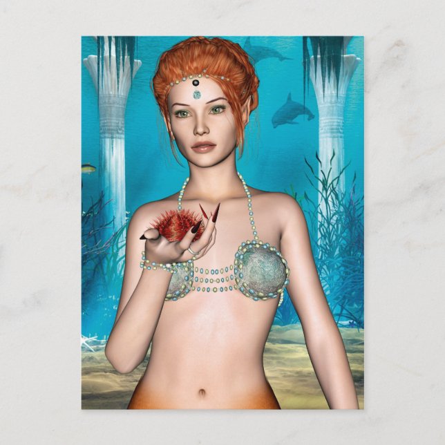 Postal Sirena del Océano (Anverso)