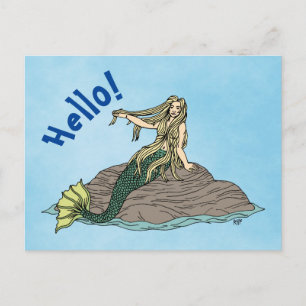 Postal Sirena en Rocas
