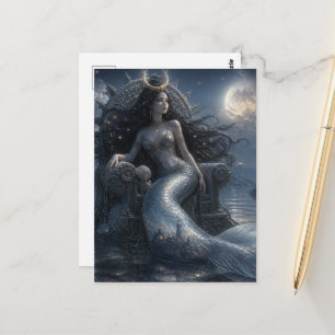 Postal Sirena en su Trono
