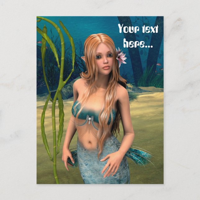 Postal Sirena Encantadora (Anverso)