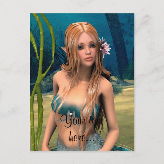 Postal Sirena Encantadora (Anverso)