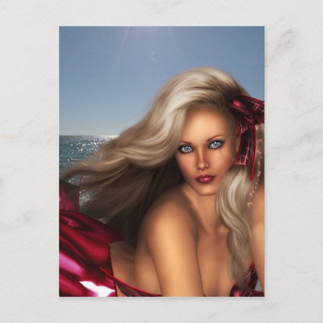 Postal Sirena Hermosa (Anverso)