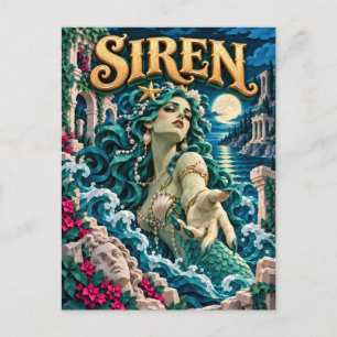 Postal Sirena, Monstruo de Corte de Papel