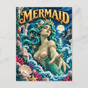 Postal Sirena, Monstruo de Corte de Papel