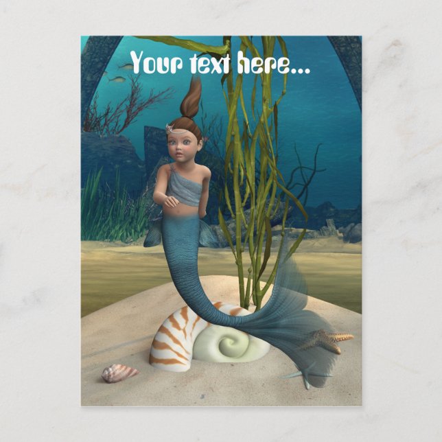 Postal Sirena Pequeña (Anverso)