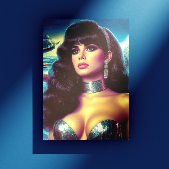 Postal Sirena Retro Pin-up (Subido por el creador)