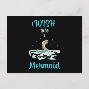Postal Sirena Sirenas Chica Del Mar Regalo Divertido Cump