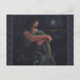 Postal Sirena y luna