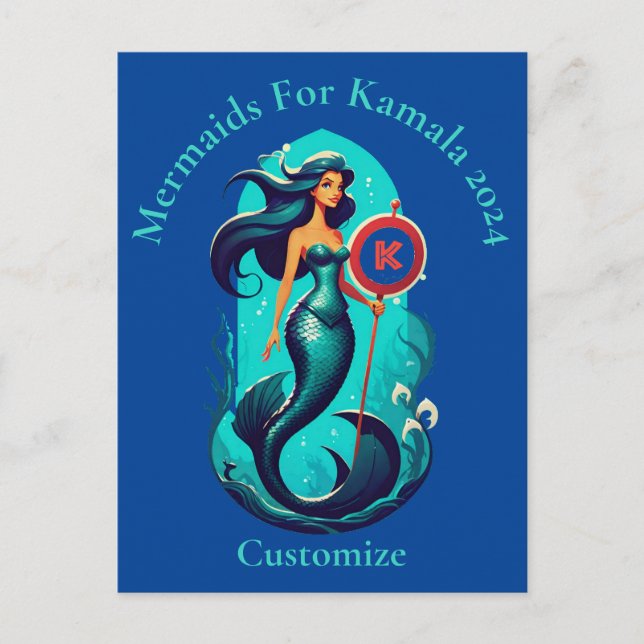 Postal Sirenas Para Kamala 2024 Thunder_Cove (Anverso)