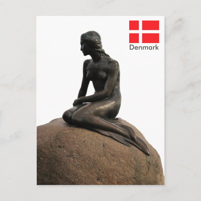 Postal Sirenita en Dinamarca (Anverso)
