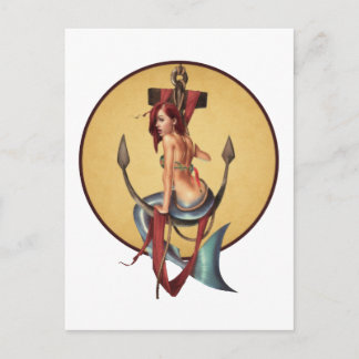 Postal Sirenita vintage