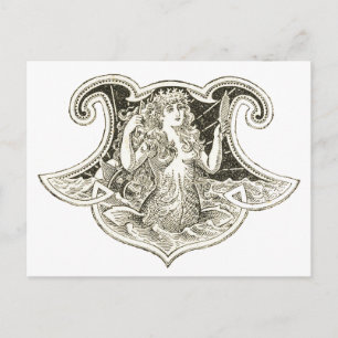 Postal Sirenita vintage