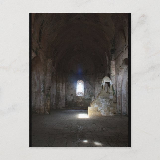 Postal Siria - Capilla del Crac des Chevaliers (Anverso)