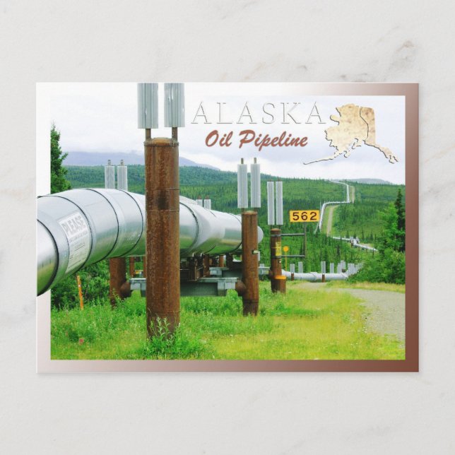 Postal Sistema de Gasoducto Trans-Alaska, Alaska (Anverso)