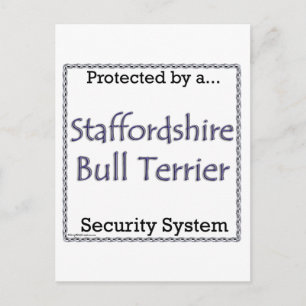 Postal Sistema de seguridad de los toros de Staffordshire