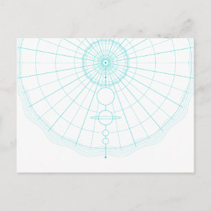 Postal sistema solar circular