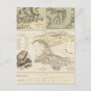 Postal Sistemas glaciares de los Alpes