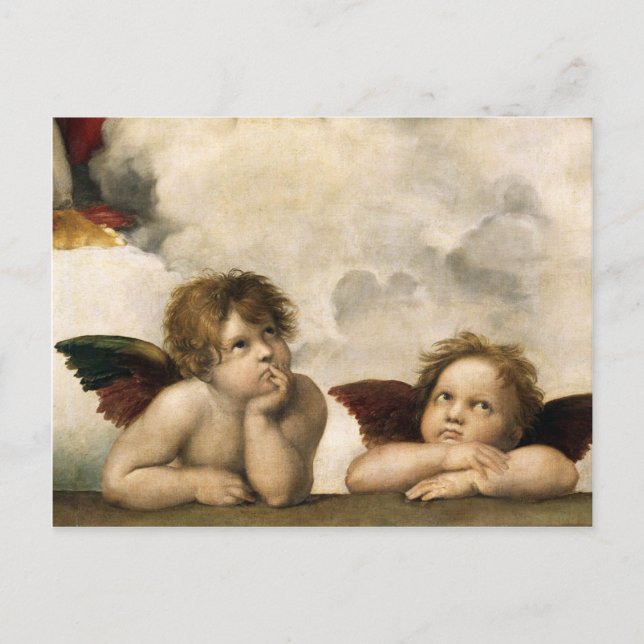 Postal Sistine Madonna Detail, Raphael (Anverso)