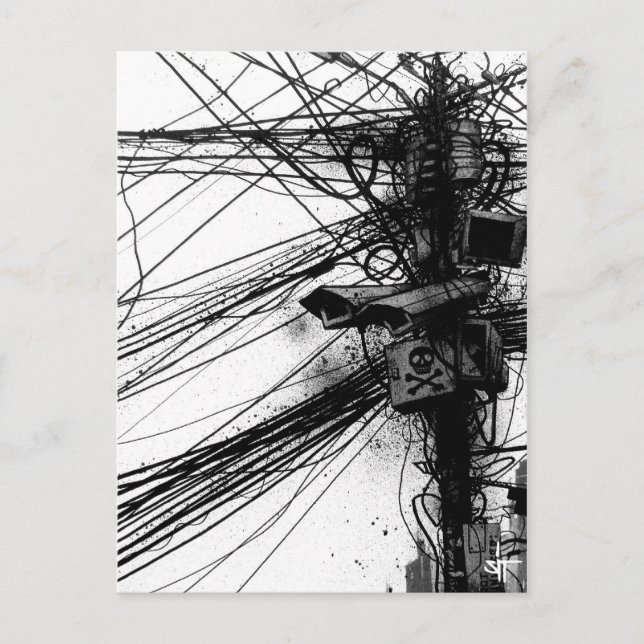 Postal SIT "Sin cable 2" (Anverso)