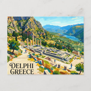 Postal Sitio Arqueológico de Delfos Grecia