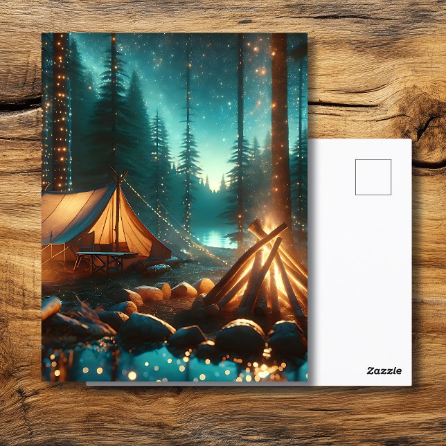 Postal Sitio de acampada con luces de Bonito (Subido por el creador)
