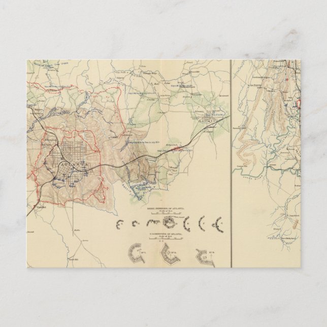 Postal Sitio de Atlanta (Anverso)