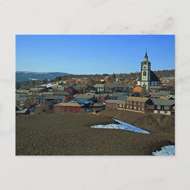 Postal Sitio de la UNESCO en Røros (Noruega) (Anverso)