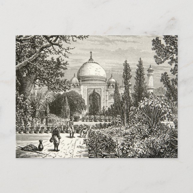 Postal Sitio del Patrimonio de la Humanidad de Taj Mahal  (Anverso)