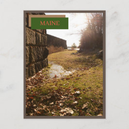 Postal Sitio Histórico Estatal Fort McClary Maine Nature