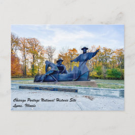Postal Sitio Histórico Nacional Chicago Portage