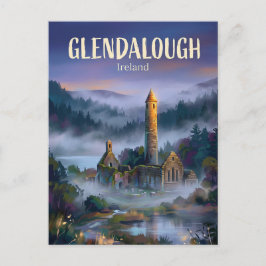 Postal Sitio monástico de Glendalough Irlanda