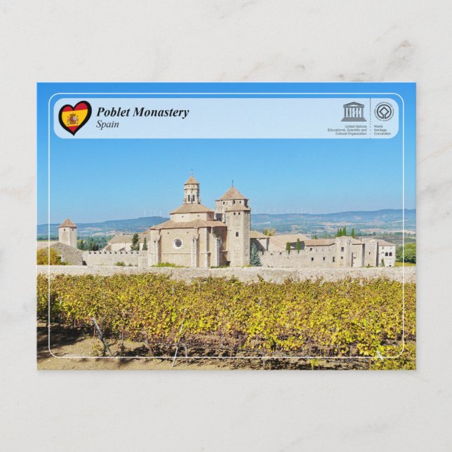 Postal Sitio Patrimonio de la Humanidad UNESCO - Monaster (Anverso)
