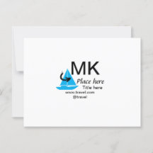 Sitio web del blog de agente de viajes con flecha 