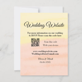 Postal sitio web del boda agregar código Q R exploración 