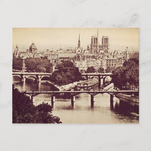 Postal Sitios de la Viña de París (Anverso)