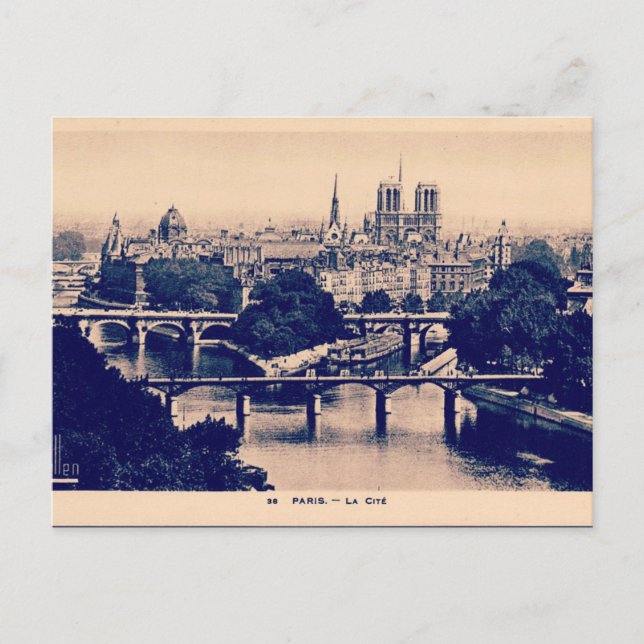 Postal Sitios de la Viña de París (Anverso)