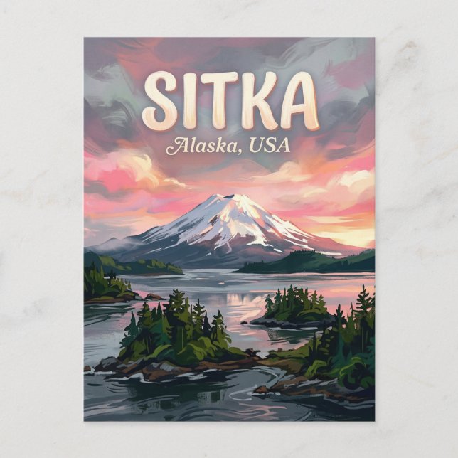 Postal Sitka Sound Viajes Alaska (Anverso)