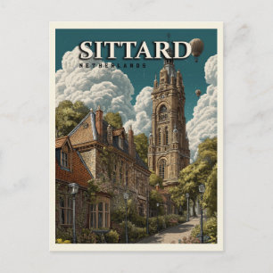 Postal Sittard Países Bajos Vintage Travel
