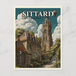 Postal Sittard Países Bajos Vintage Travel