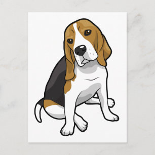 Postal Sitting Beagle