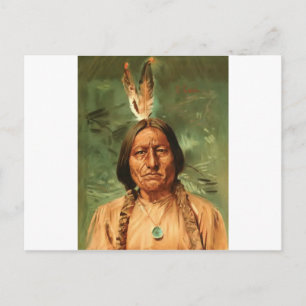 Postal Sitting-Bull pintado por William Gilbert Gaul 1890