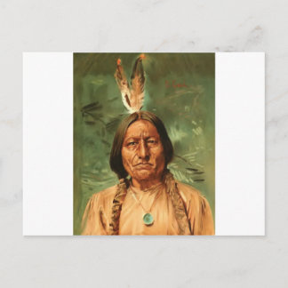Postal Sitting-Bull pintado por William Gilbert Gaul 1890