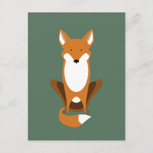 Postal Sitting Fox