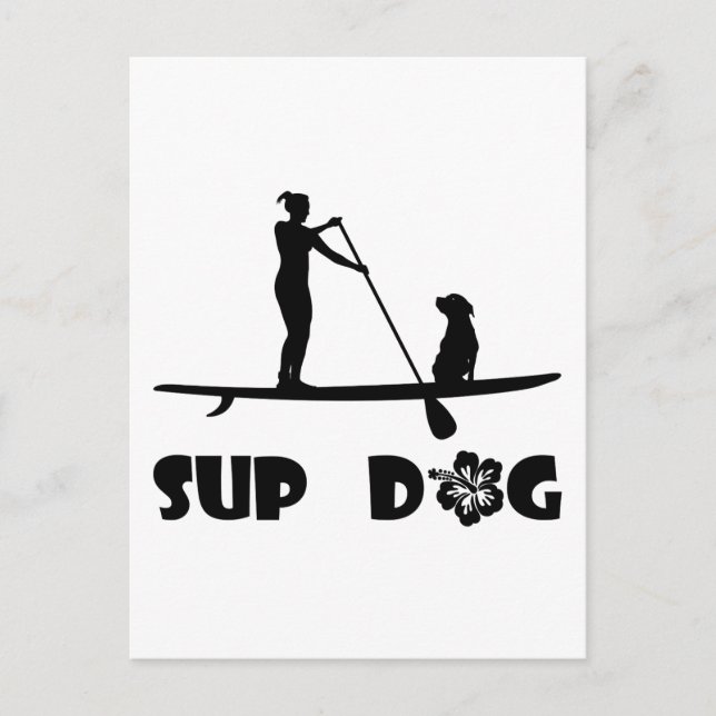 Postal Sitting SUP Dog (Anverso)