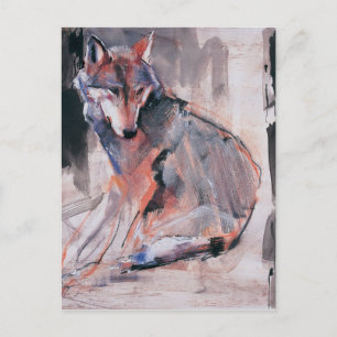 Postal Sitting Wolf 2000
