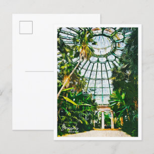 Postal Situación de la ciudad de pintura al óleo de Bruse